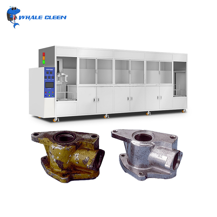 Industrial Multi-Tank Ultrasonic Cleaning Machine With Vacuum System For Automotive Components