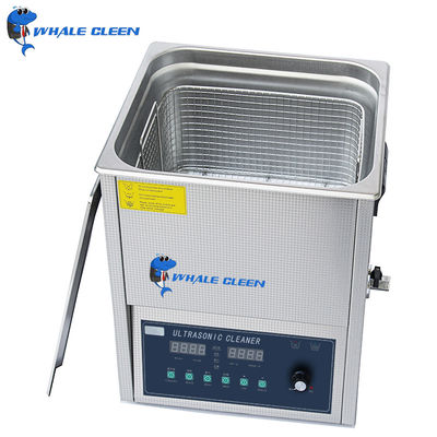 Superfície côncava ajustável ultrassônica do líquido de limpeza 20-80C da eletrônica da baleia azul 15L