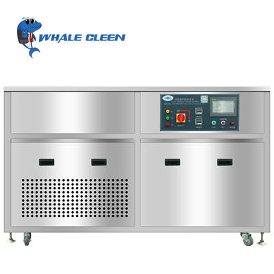 Máquina ajustável 360L da limpeza ultrassônica do poder dos tanques da baleia azul dois com refrigerador
