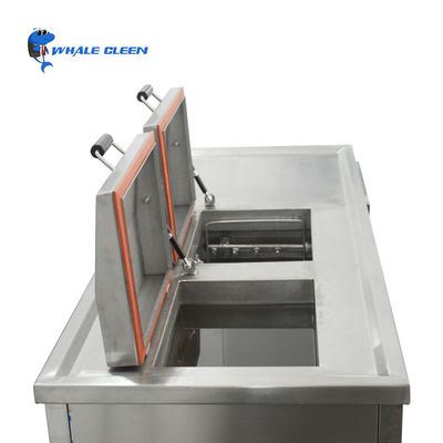 Máquina Industrial de Limpeza Ultrassônica 61L Com Dois Banhos Limpeza Aquecimento Pulverização