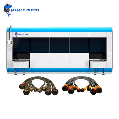 Limpeza industrial por ultra-som com seis tanques